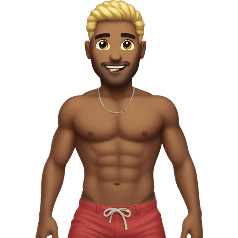 Gay beach bro emoji