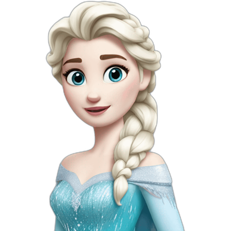 Elsa Frozen emoji