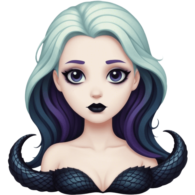 goth siren with scales emoji