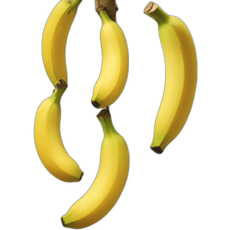 dangling bunch of banana emoji