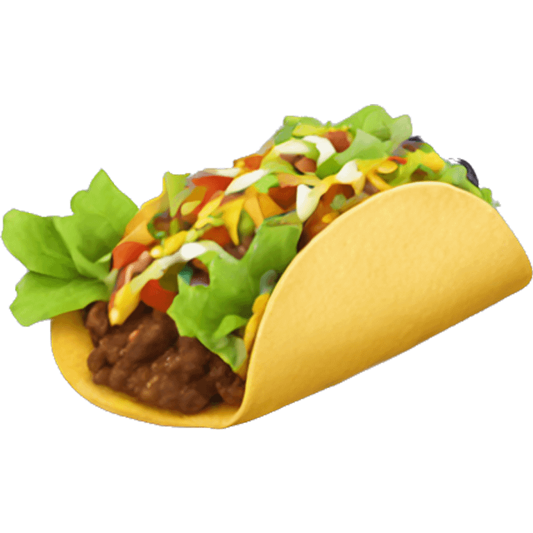 Eating a taco emoji