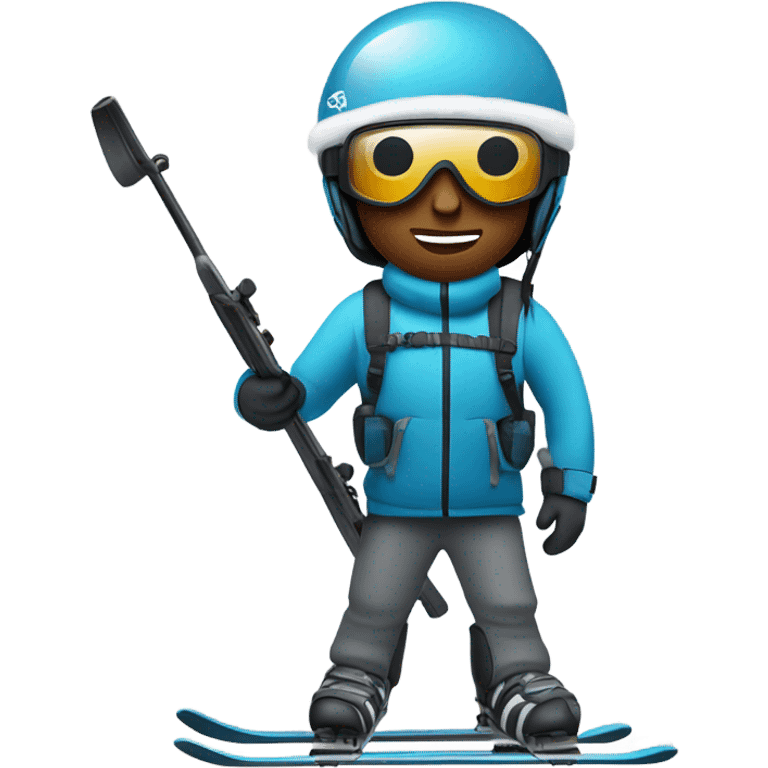 skier with rifle emoji