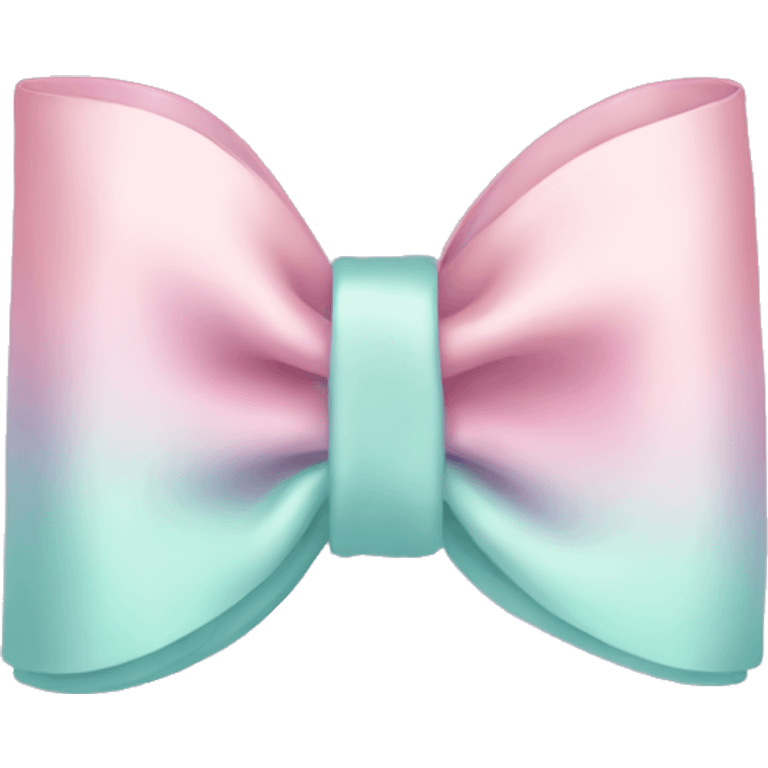 Pastel color bow emoji