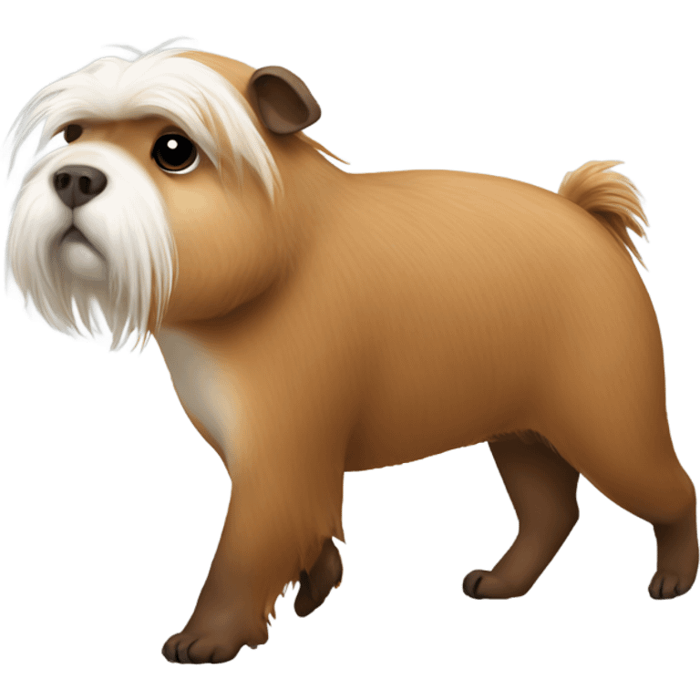 Capybara walking a shih tzu  emoji