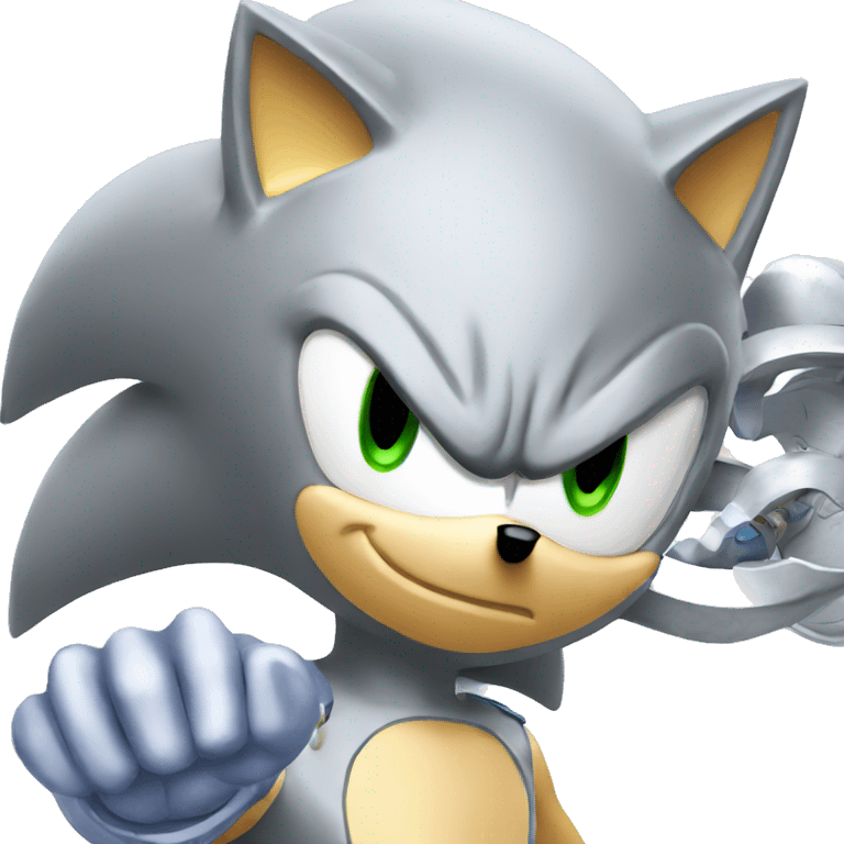 Sonic silver emoji