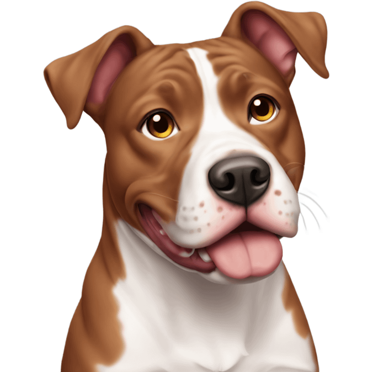 Red Merle pitbull emoji