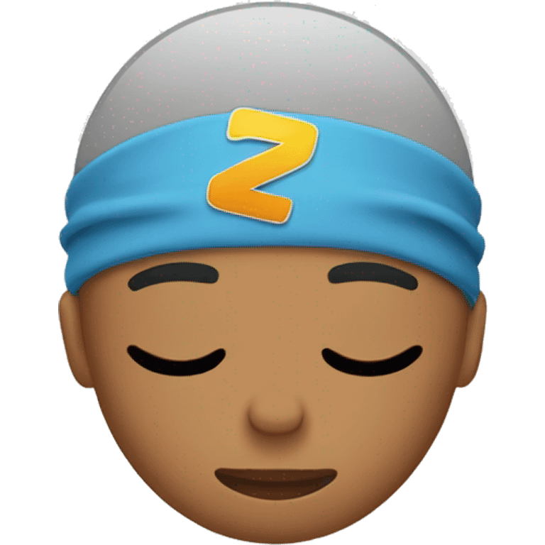 Sleeping(zzz) Runner wearing a sweatband emoji