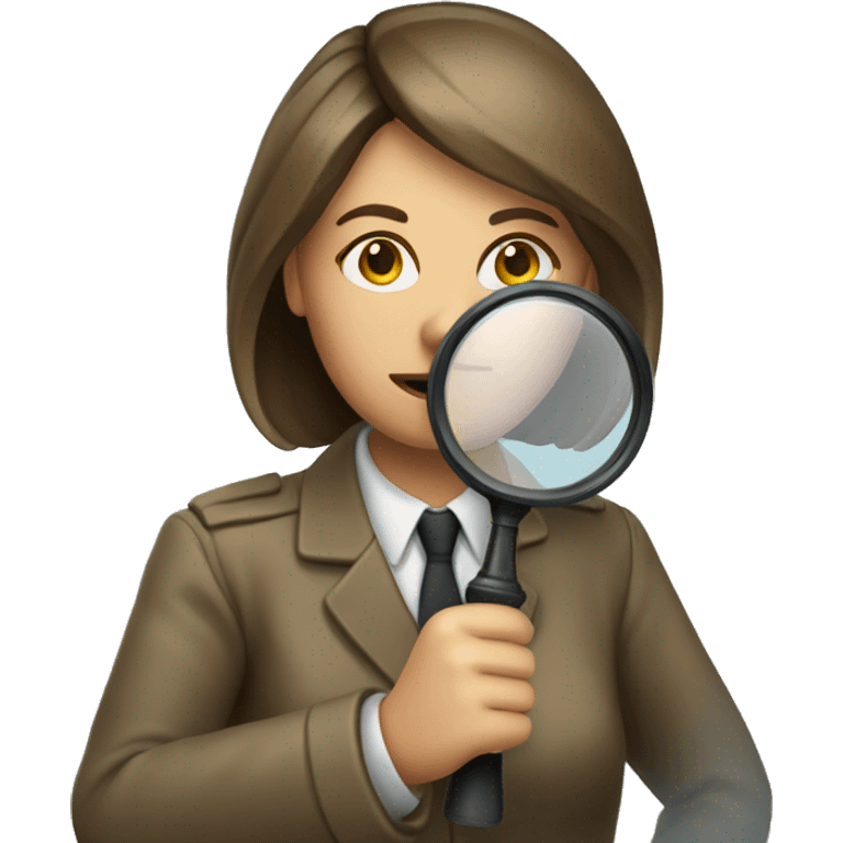 investigator woman with a magnifying glass emoji