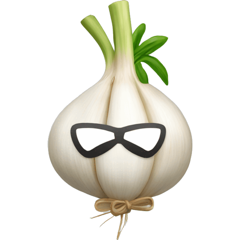 Garlic with bow emoji