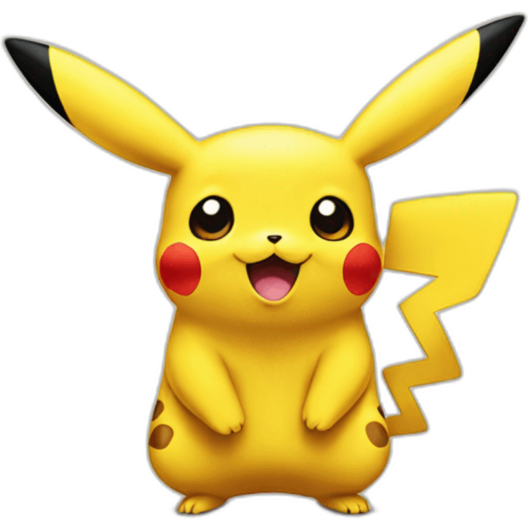 Pikachu happy emoji