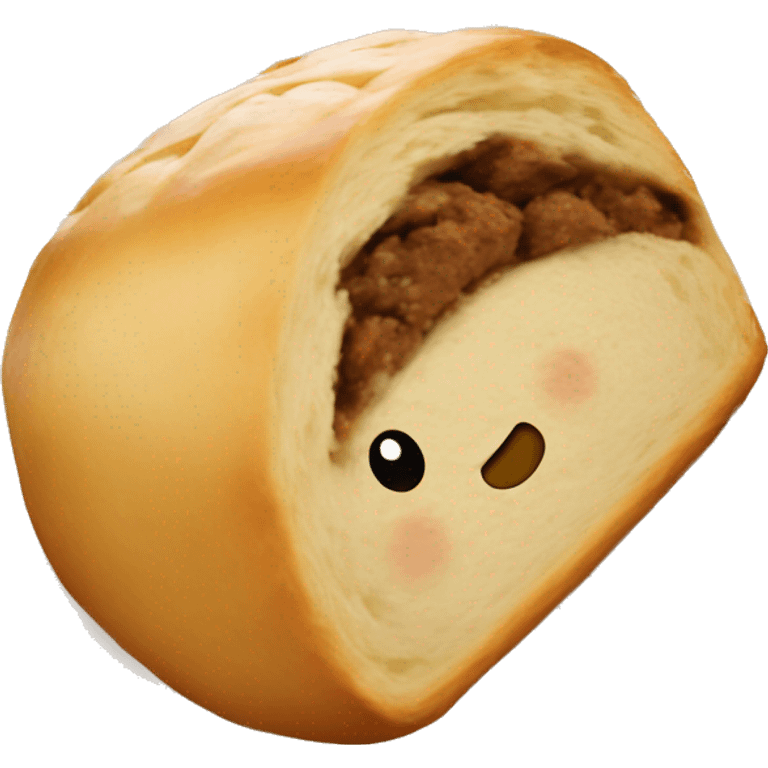 Baked southern roll holding a biscuit emoji