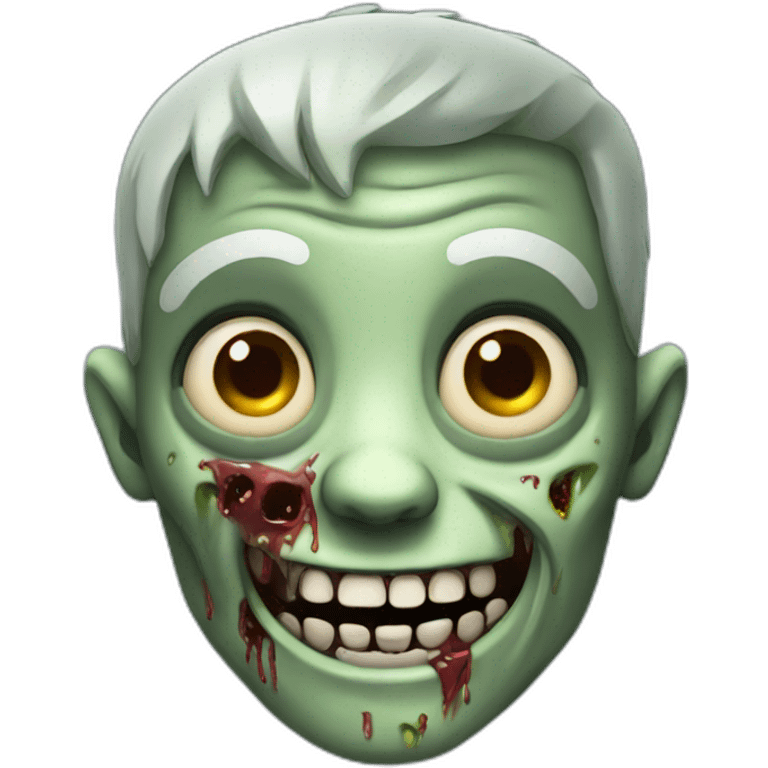 happy zombie emoji