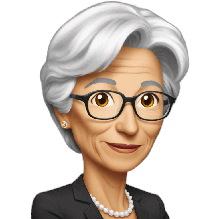 christine lagarde wisper jerome powel emoji