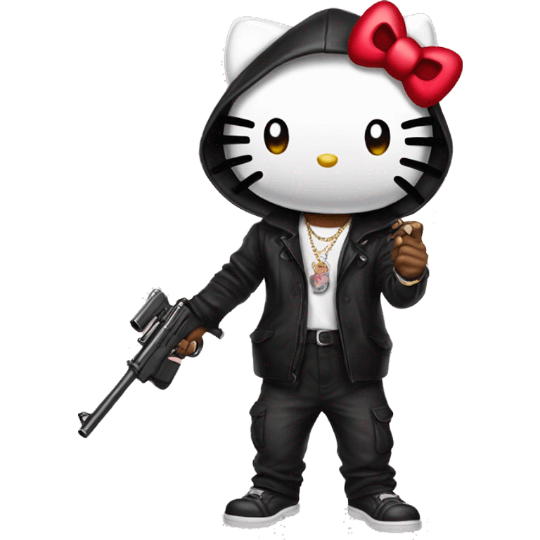 Gangster hello kitty  emoji