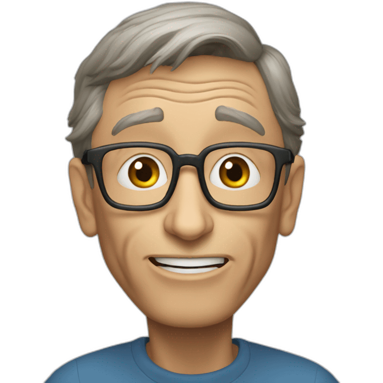 bill gates telling to stop talking emoji