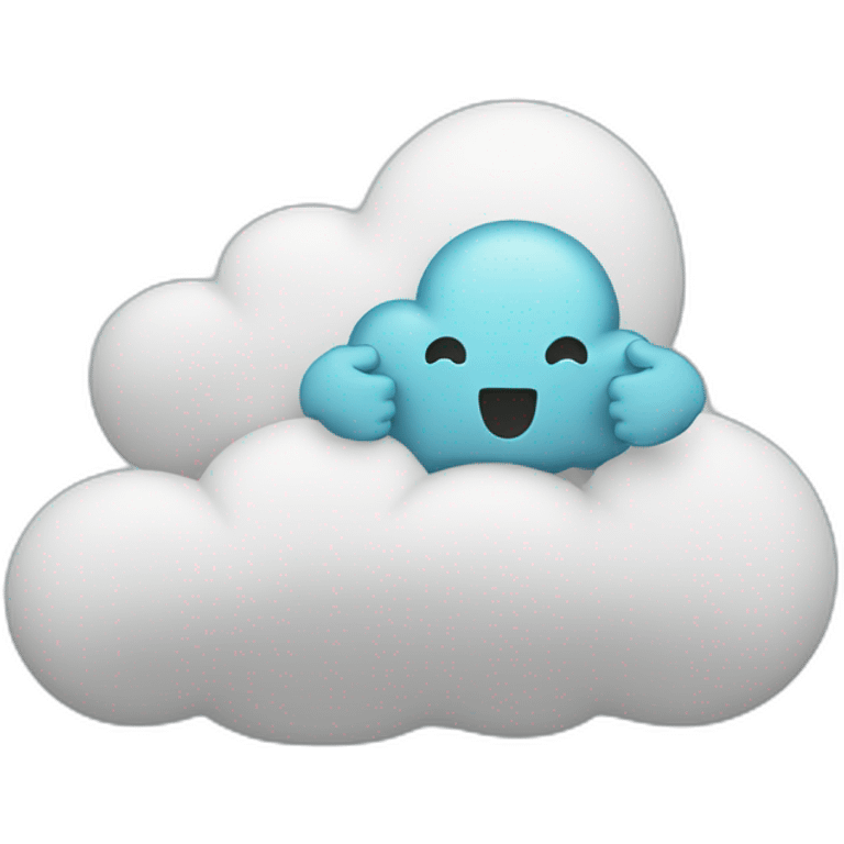 thumbs up on the cloud emoji