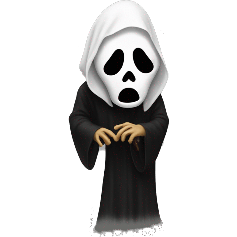 ghostface from scream movie emoji