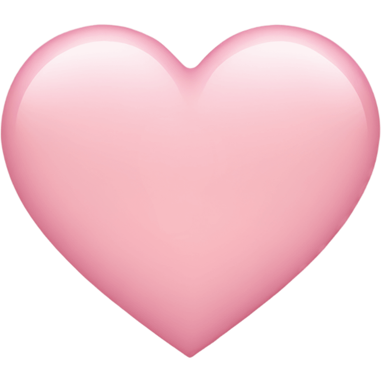 Light pink heart  emoji