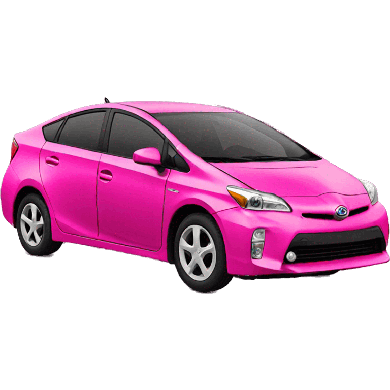 Hot pink Prius  emoji