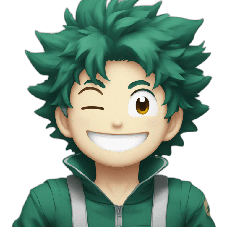 Izuku midoriya laughing emoji