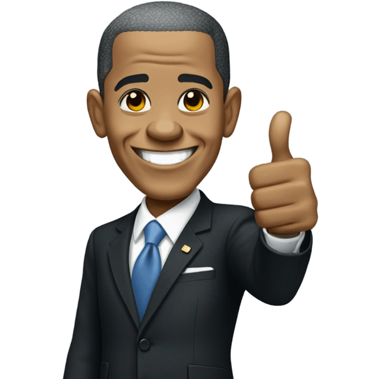 Barack Obama thumbs up emoji