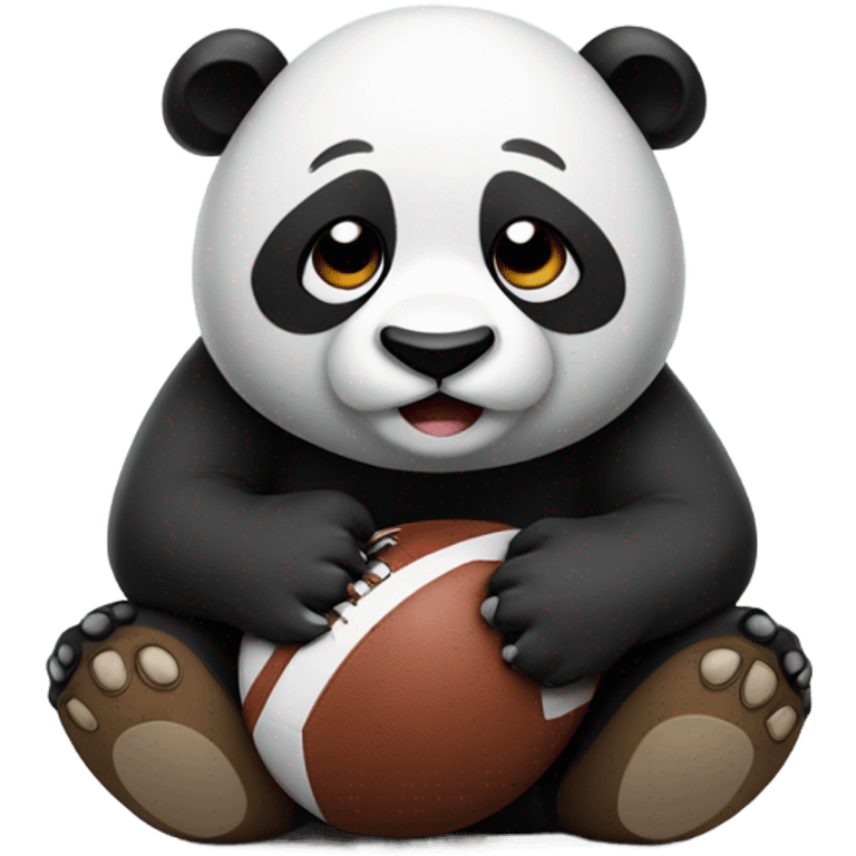 Sad football panda emoji