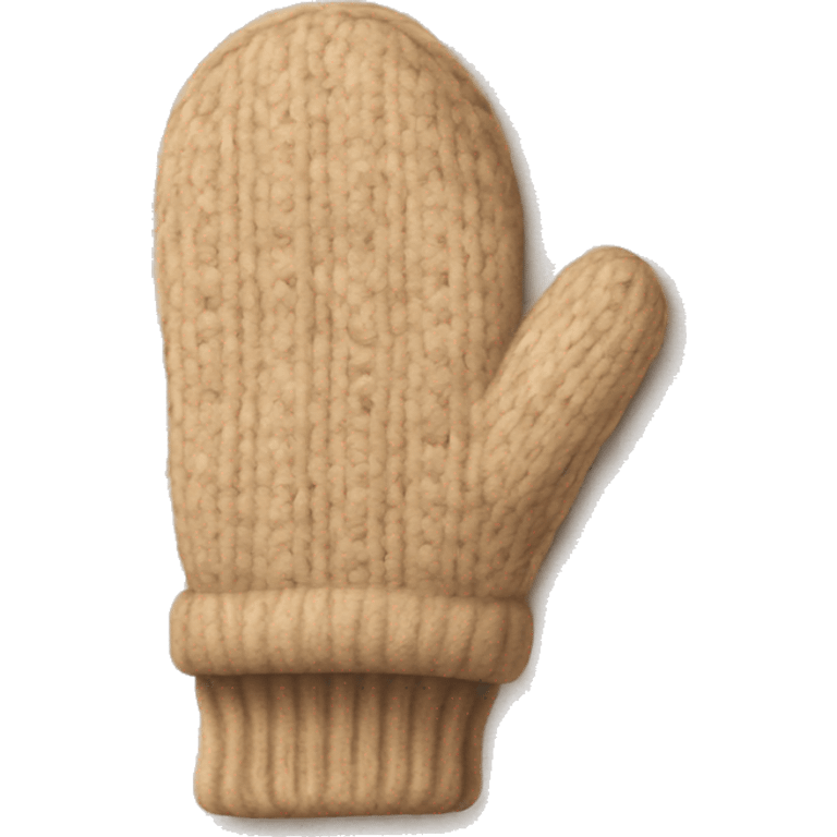 Beige mittens emoji