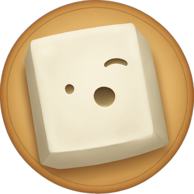 round tofu emoji