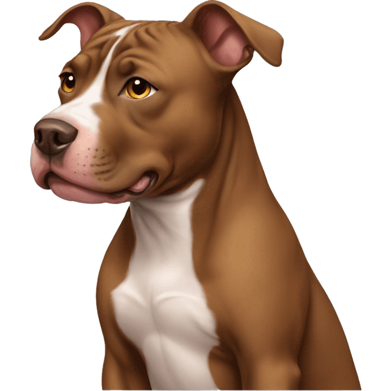 Brown pitbull emoji