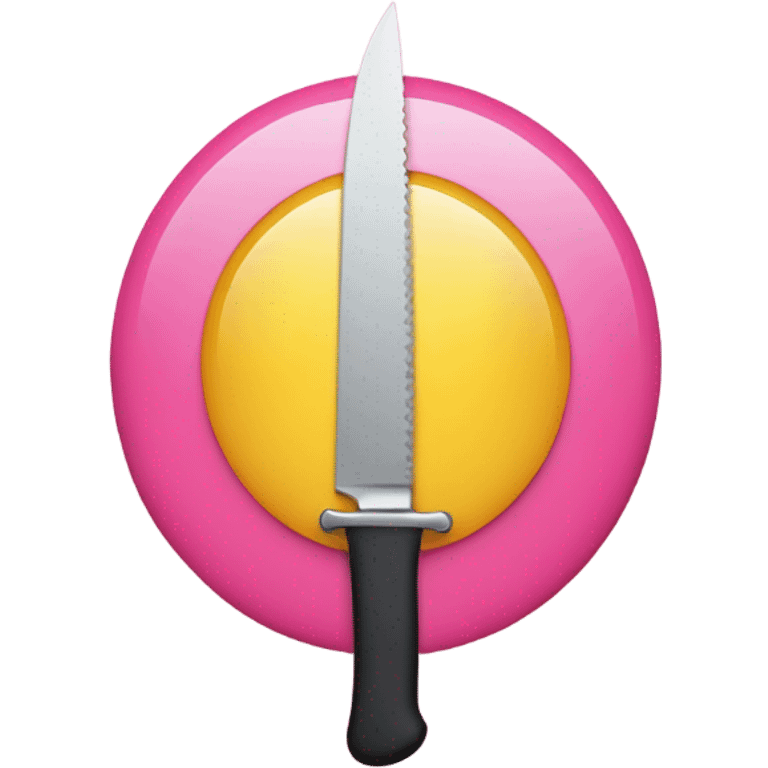 Pink knife emoji