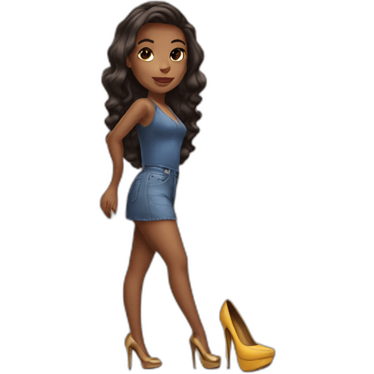 girl in high heels emoji