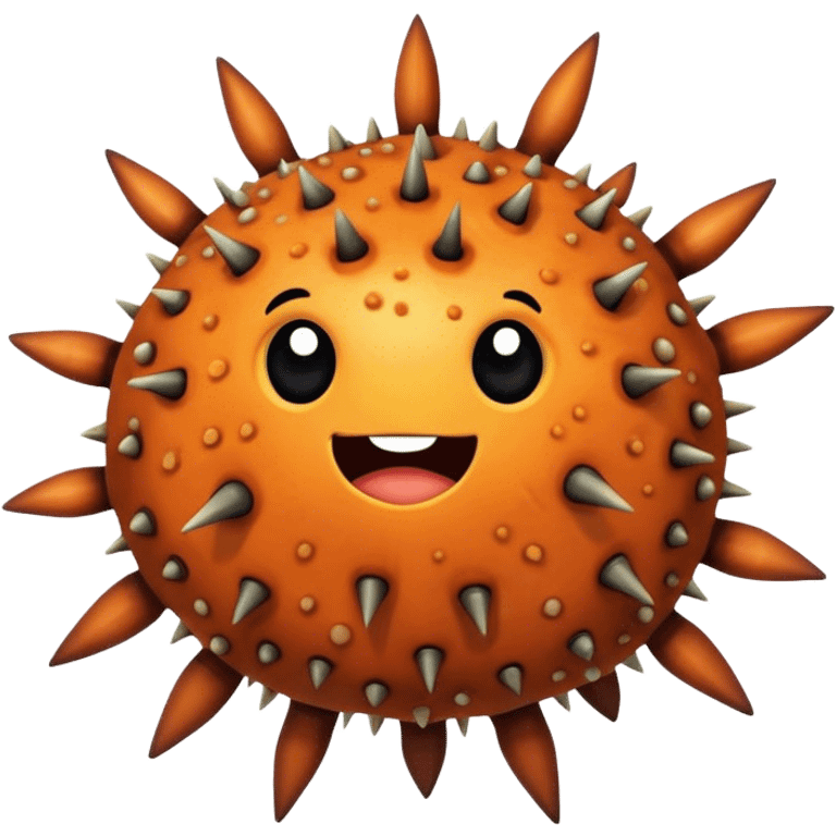 Pirate, sea urchin emoji