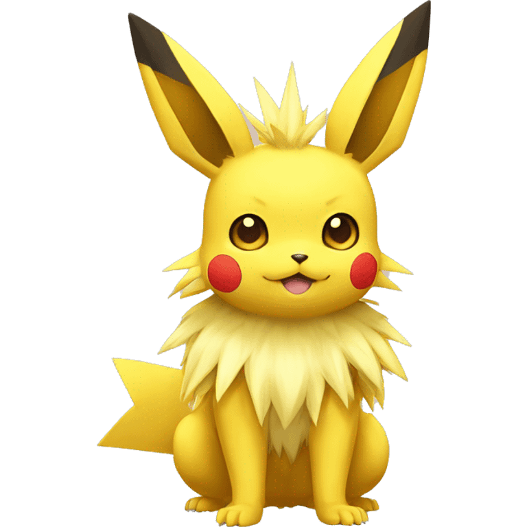 Pikachu-Jolteon full body emoji