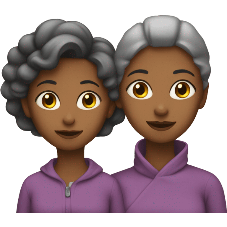 Mom and daughter emoji