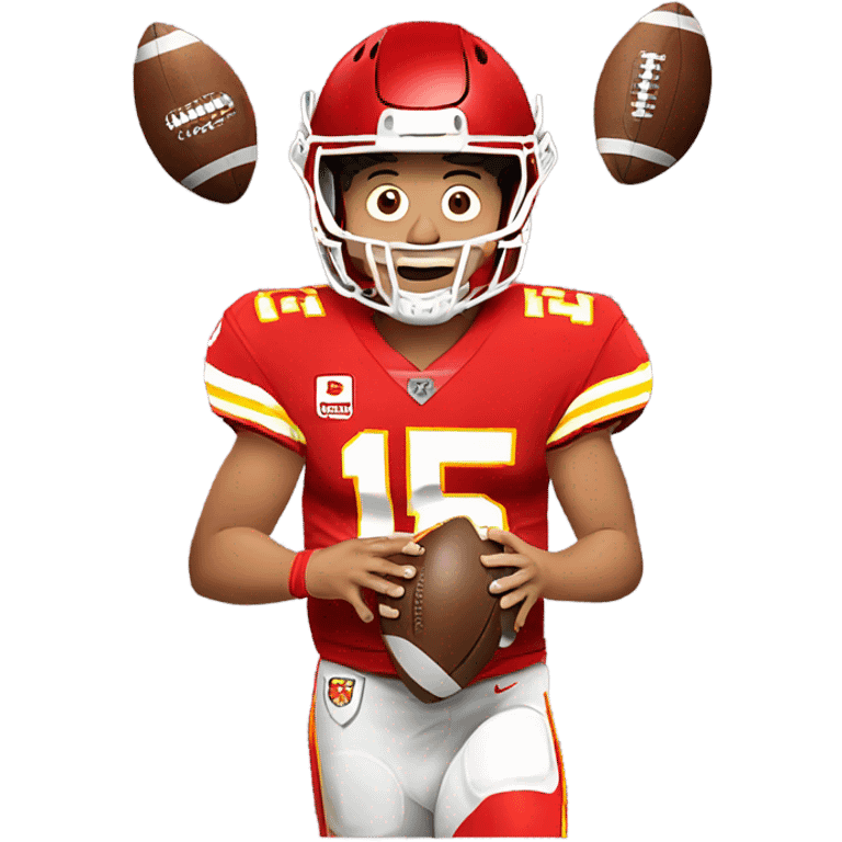 Patrick mahomes with bg balls emoji