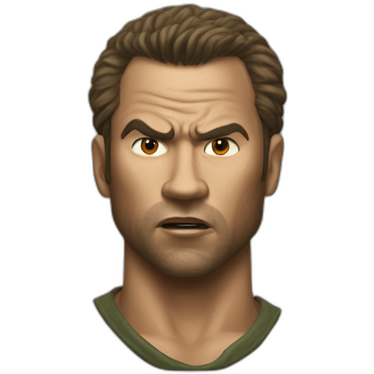 angry kirk lazarus tropic thunder realistic emoji