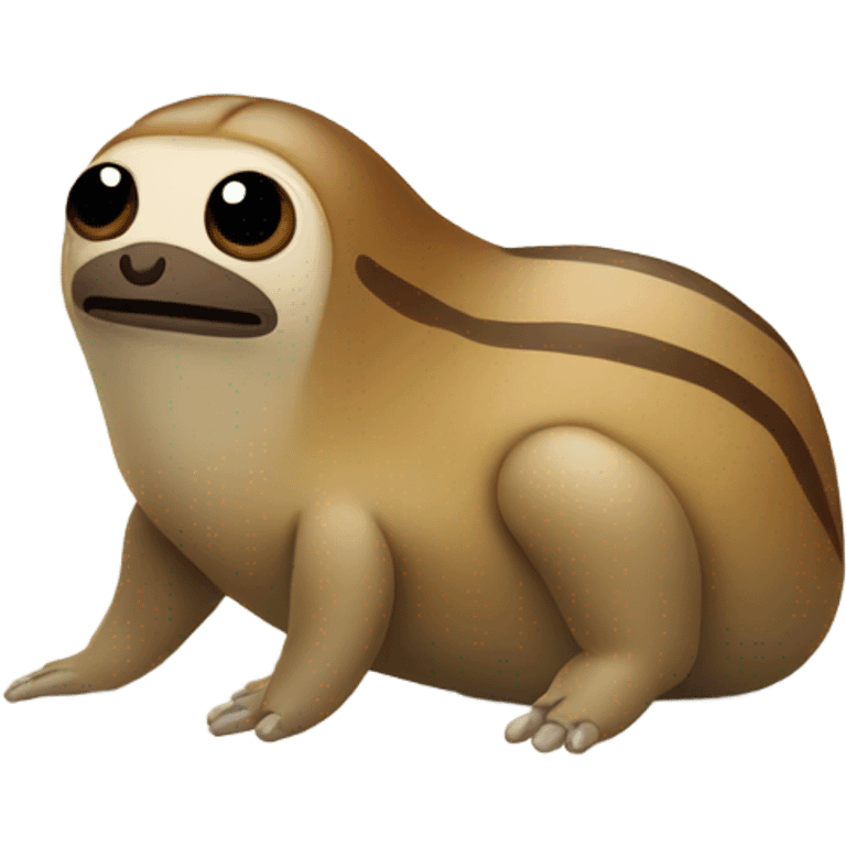 slug with a sloth head emoji