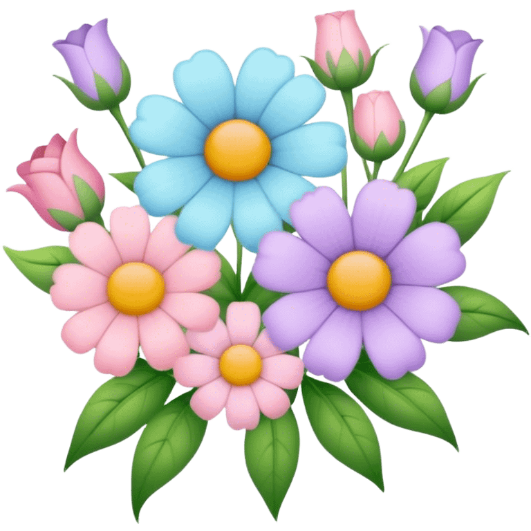 pastell blumen emoji