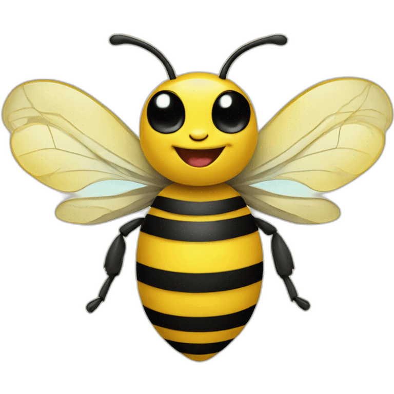 Happy bee   de esk emoji