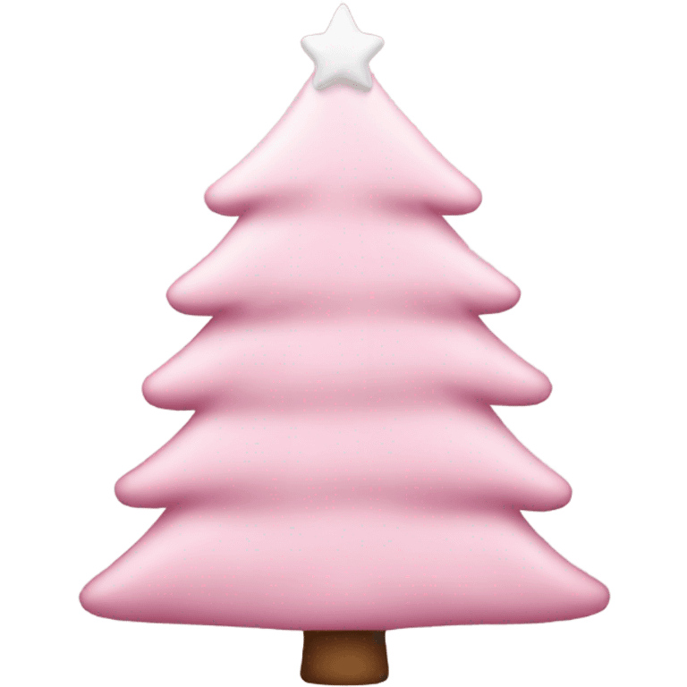 Light pink Christmas tree emoji