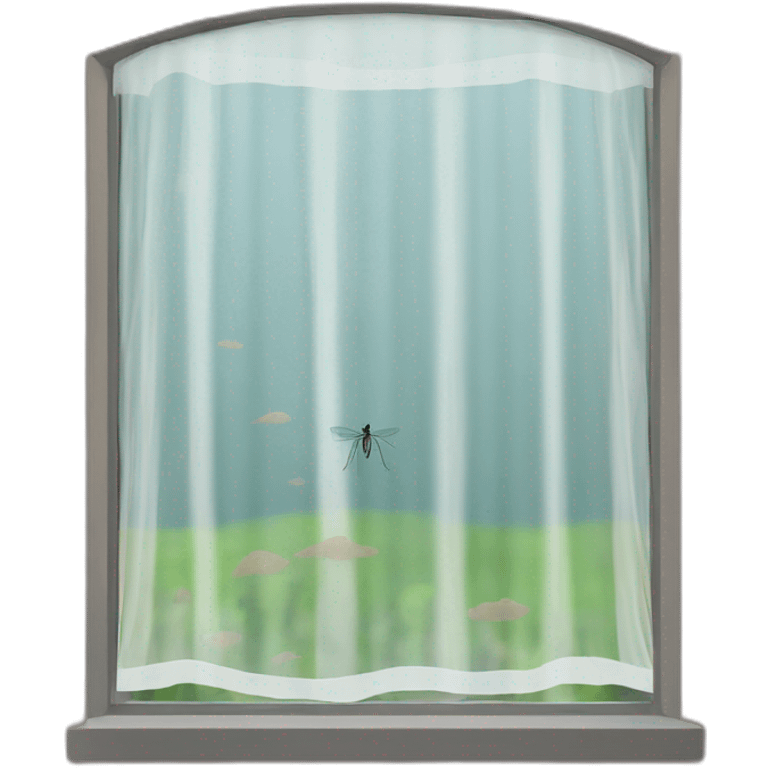 mosquito net on a window emoji