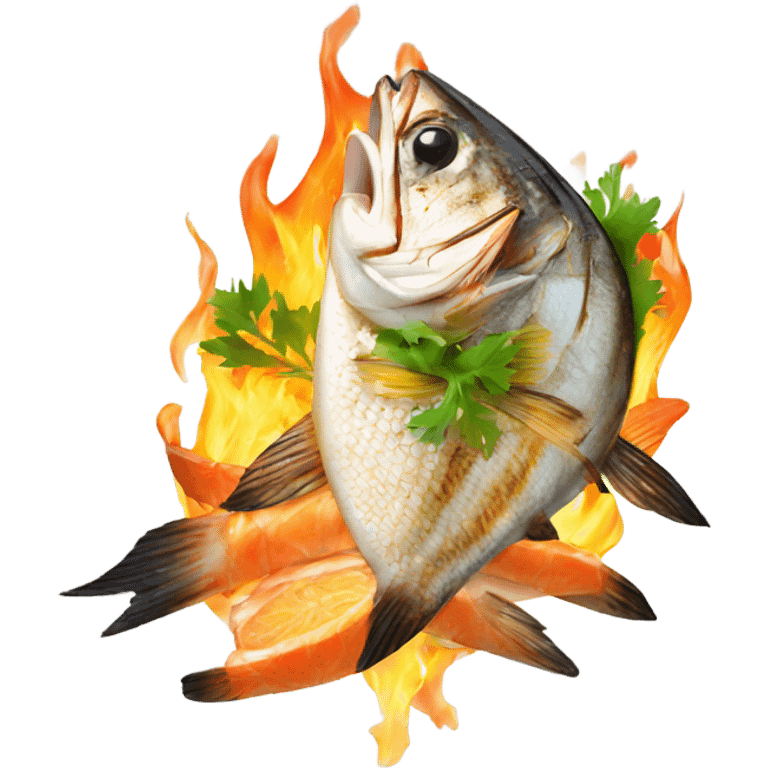 grilled fish emoji