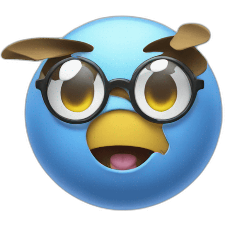 sneeze pokemon with round glasses emoji