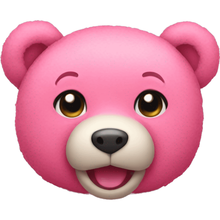 Pink teddy bear emoji