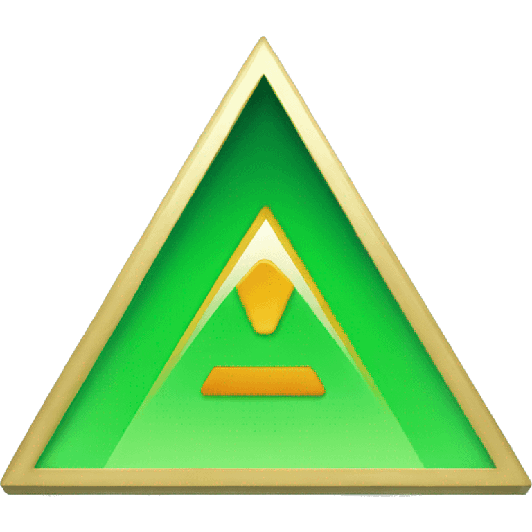 green triangle for kpis emoji