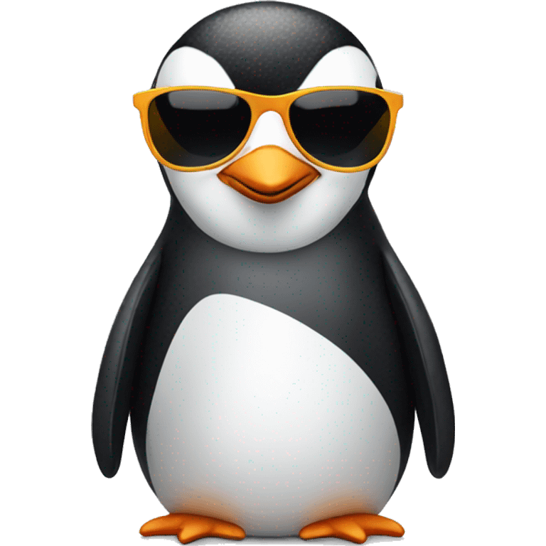 Penguin with sunglasses emoji