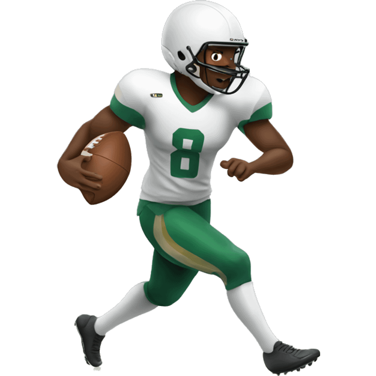 african american playing football emoji