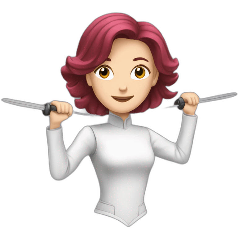 Audrey fleurot purple fencing emoji