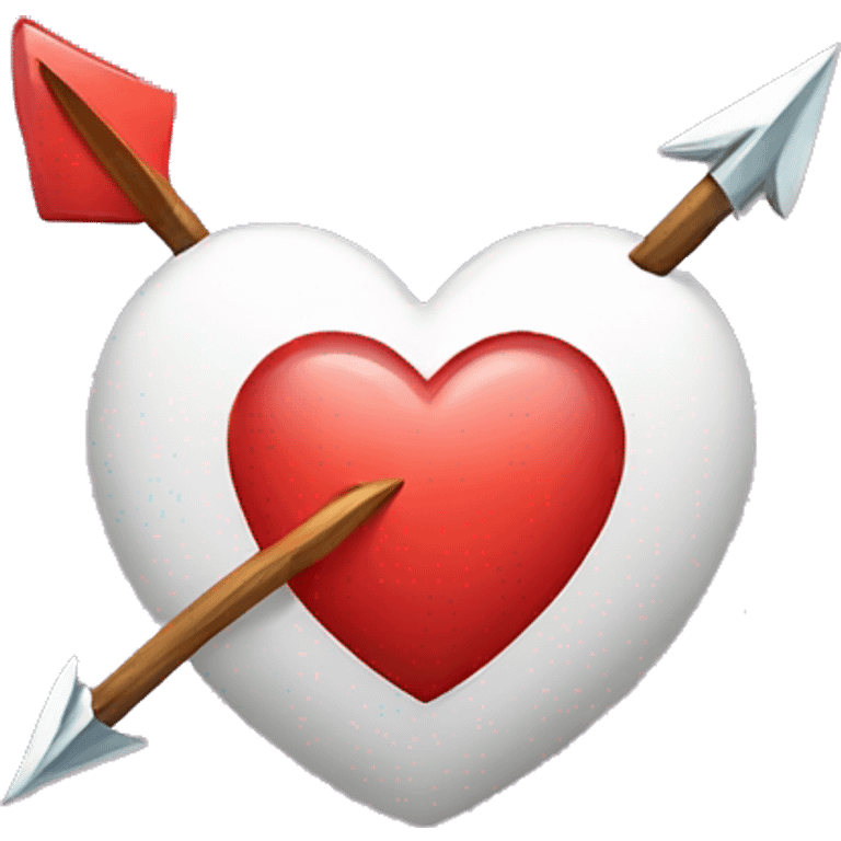 A heart pierced with an arrow emoji