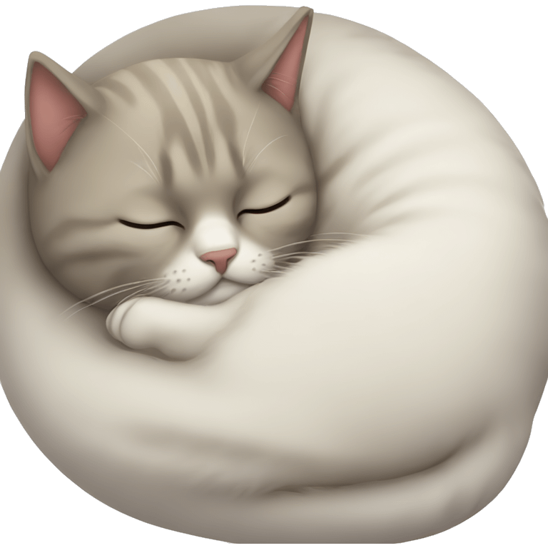 Cat sleeping emoji